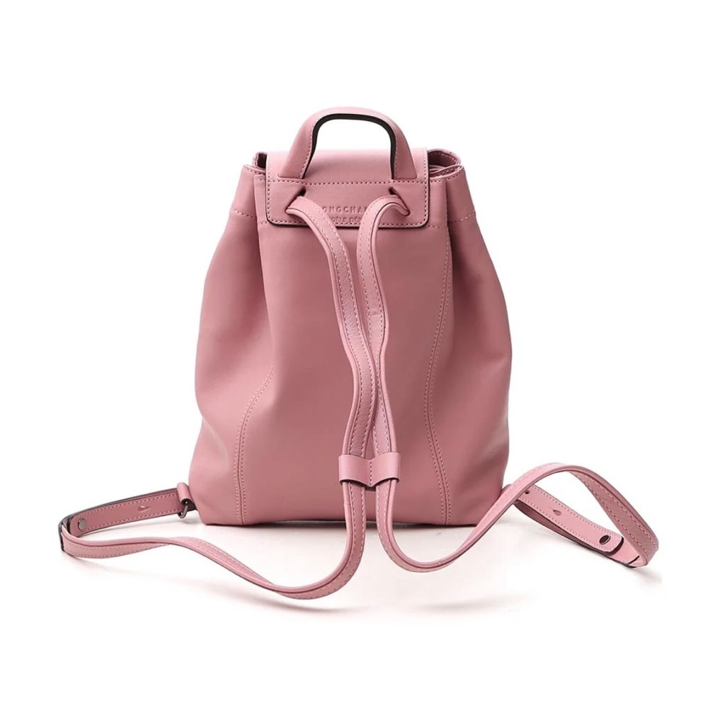 Longchamp Pink Le Pliage Cuir Leather Small Backpack - Picture 3 of 7